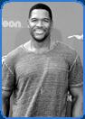 celebrity michael strahan black football player