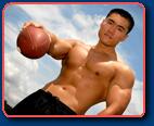 tall asian football player