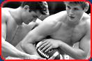 male models play football