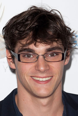 handsome male model glasses rj mitte