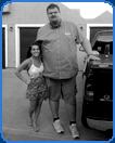 very tall man