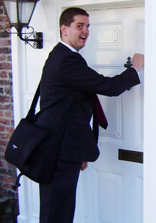 Giant Mormon Man Doorway