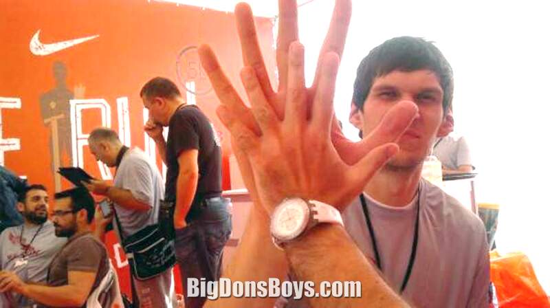 Boban Marjanovic's Hands Are HUGE