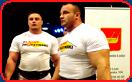 mariusz pudzianowski white shirt strongman contest