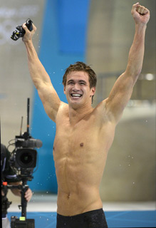 swimmer nathan adrian victorious