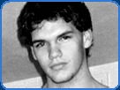 handsome white brunette college student headshot