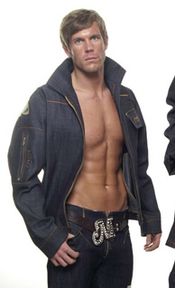 male model open shirt