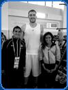 very tall man