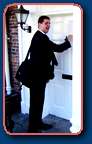 Tall Mormon at door